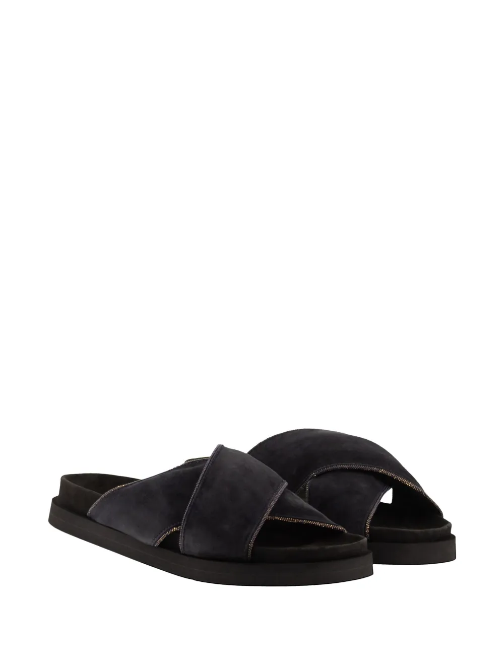 Fabiana Filippi suede sandals Blauw