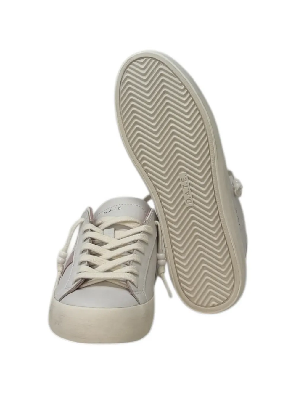 Date Hill Low stripe-detail sneakers Wit