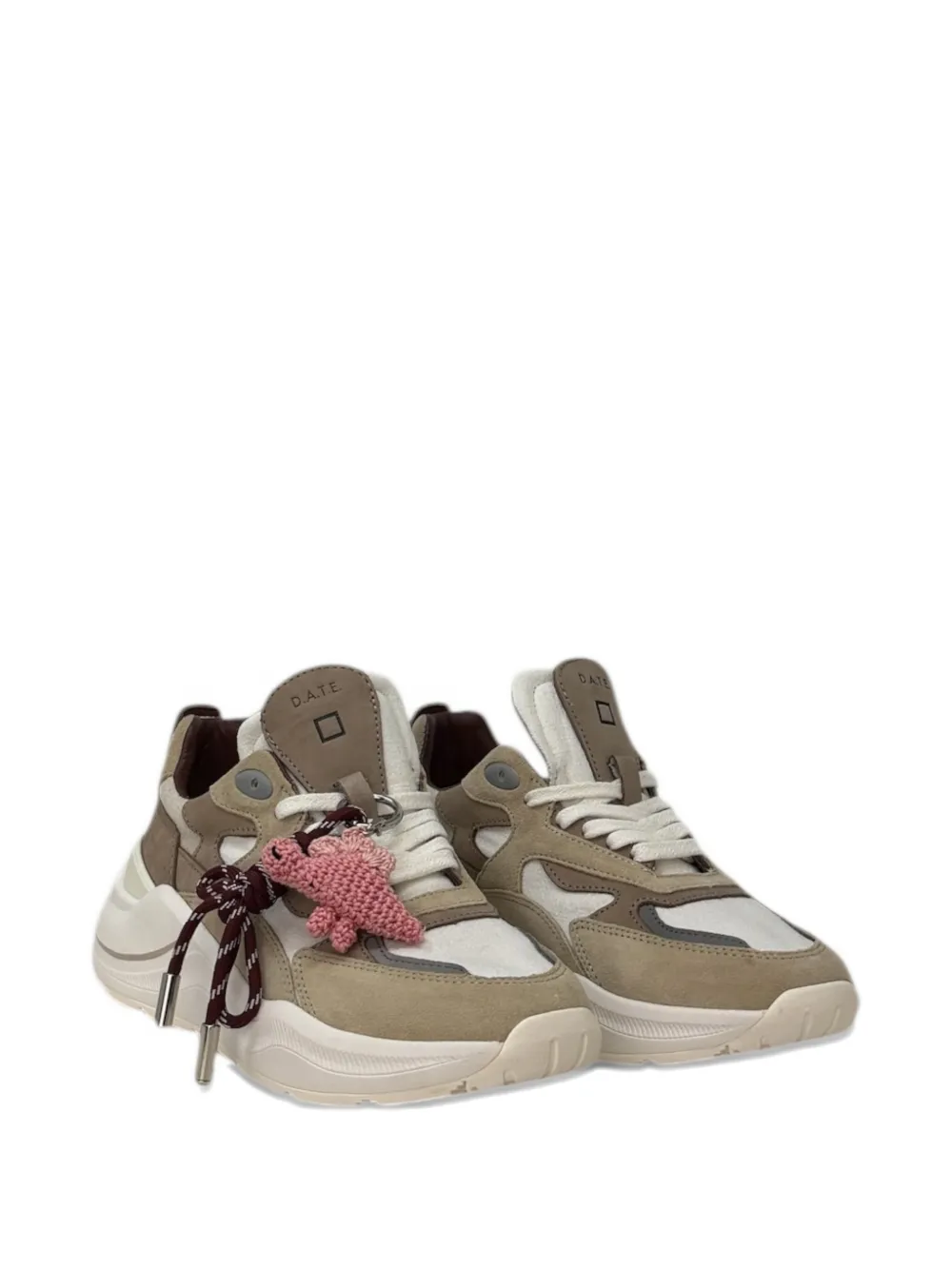 Date Fuga lace-up sneakers Beige
