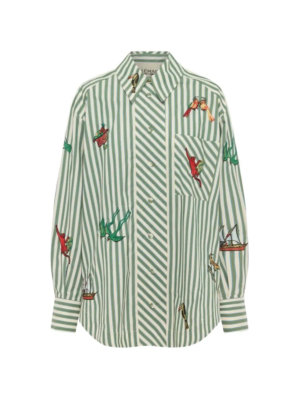 ALEMAIS Bisou striped shirt - Green