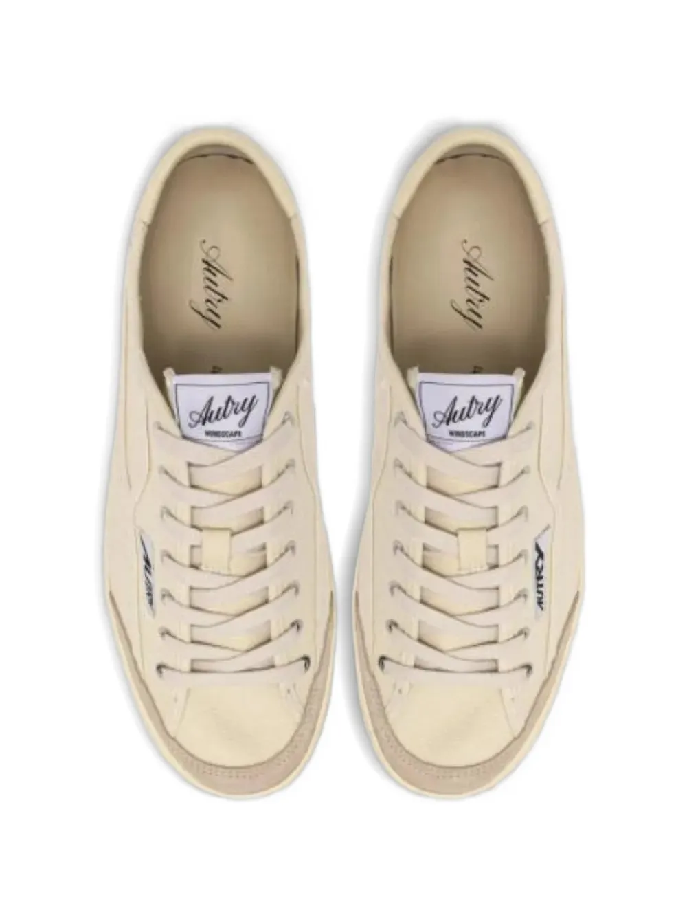 Autry Windscape canvas panelled sneakers Beige