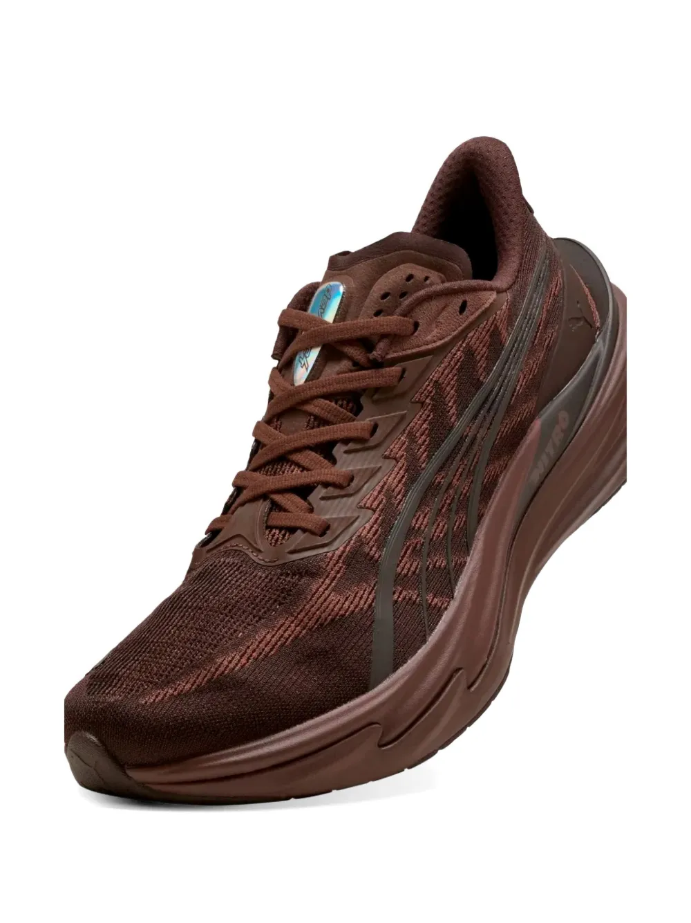 PUMA Sneakers met mesh vlakken Bruin
