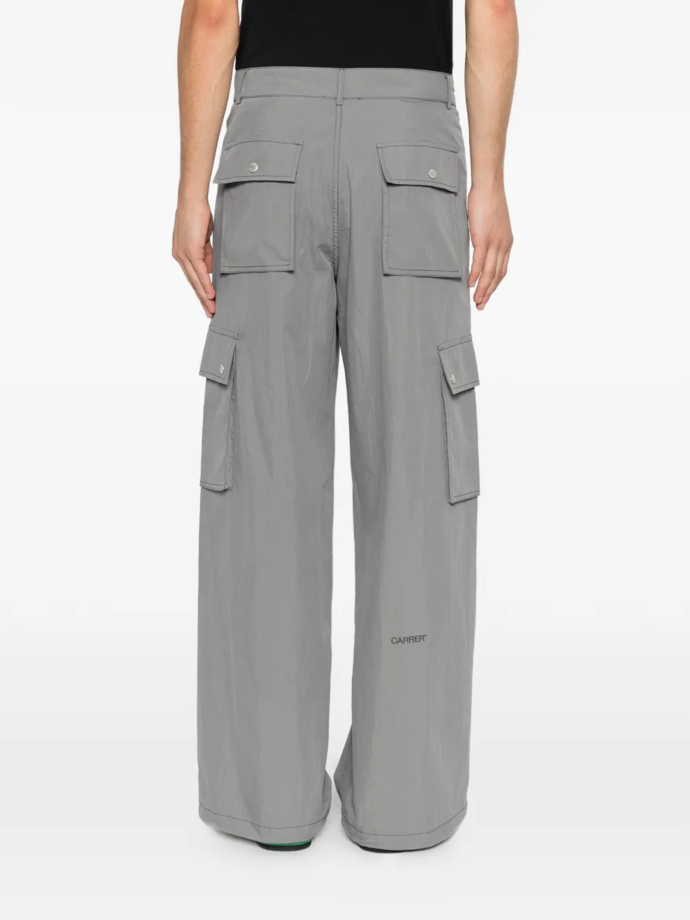 Carrer Vera cargo broek met logoprint Grijs