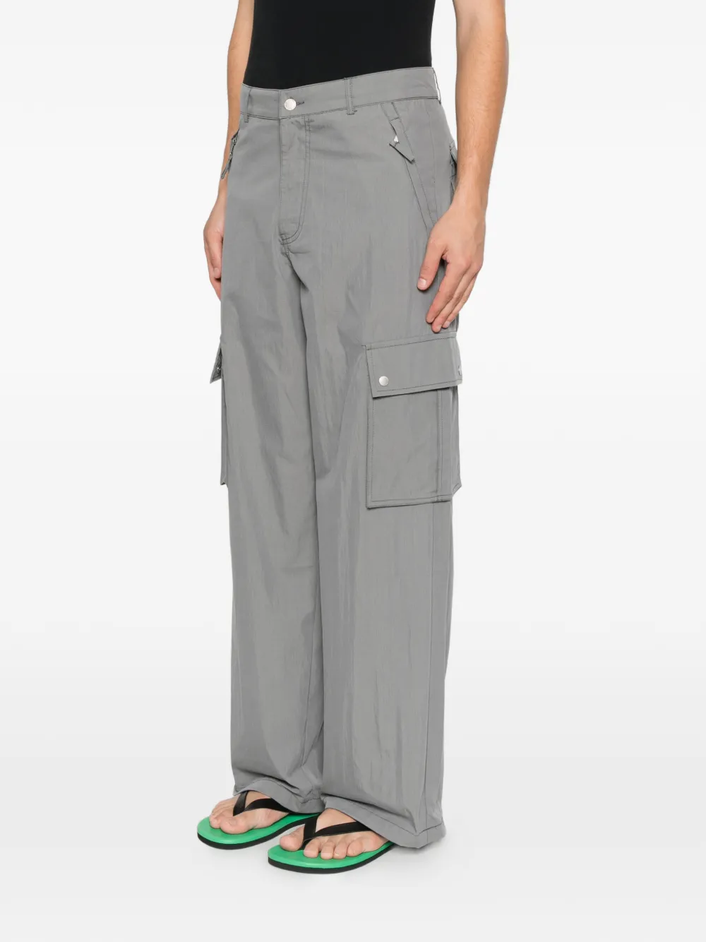 Carrer Vera cargo broek met logoprint Grijs
