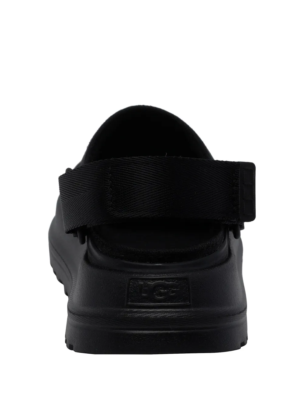 UGG Klompen met ronde neus en logo Zwart