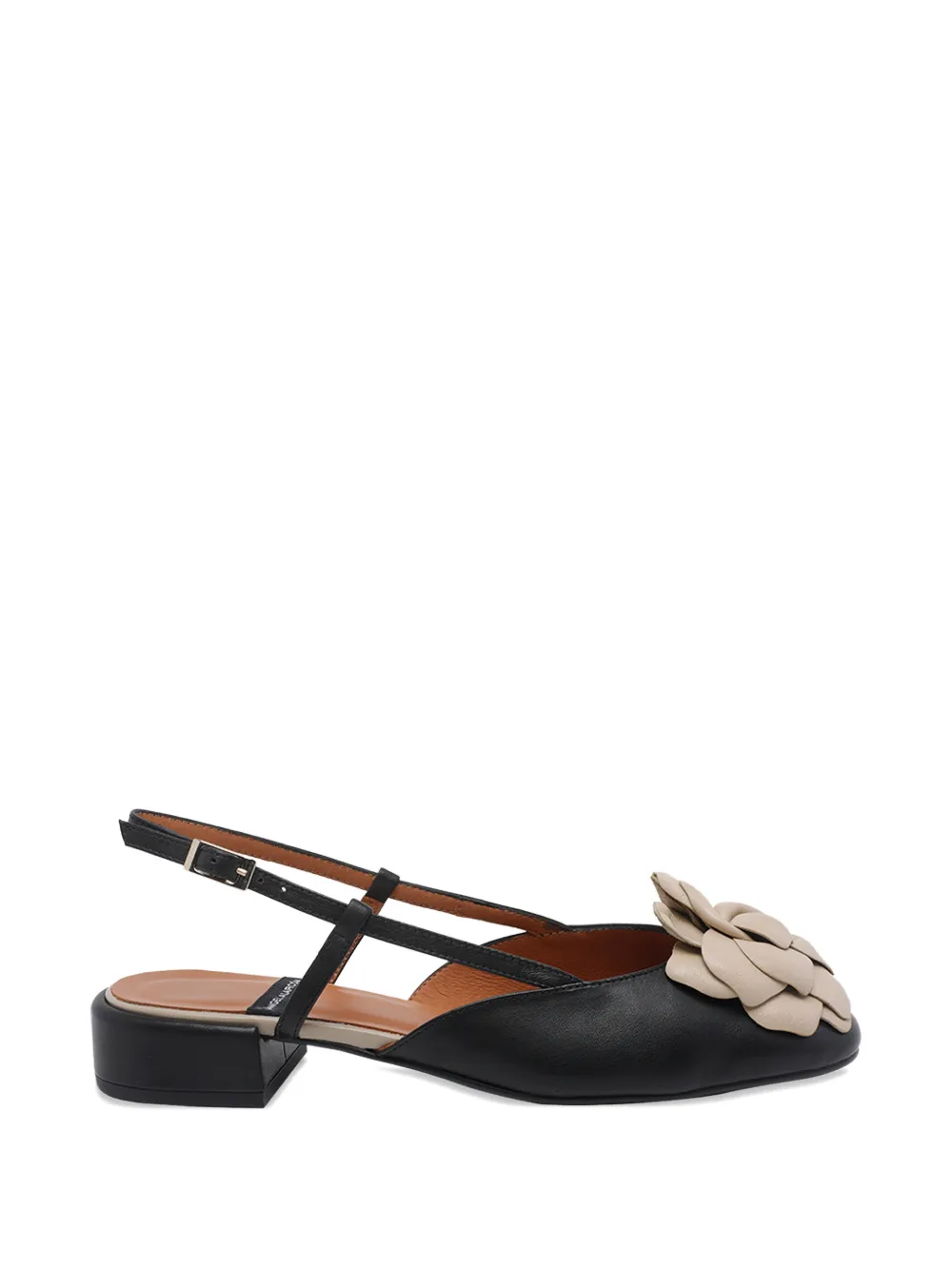 flower slingback pumps