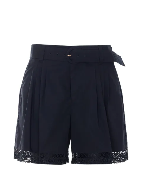 TWINSET shorts bordados con cinturón