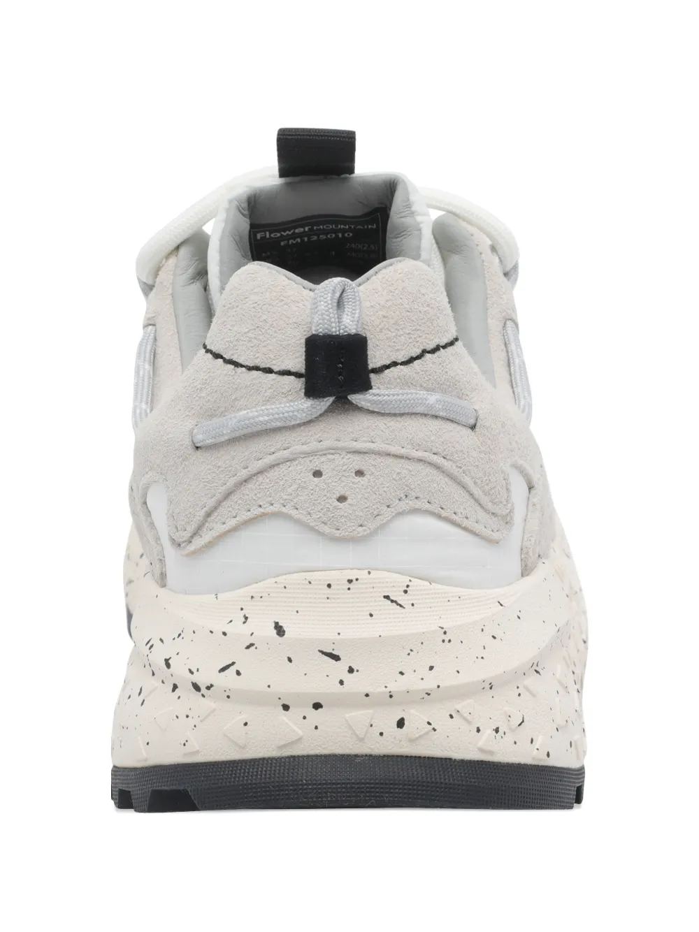 FLOWER MOUNTAIN Yamabushi round toe suede sneakers Grijs