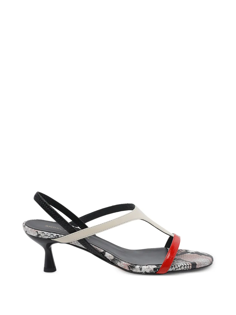 ANGEL ALARCON round-toe slingback sandals - Toni neutri