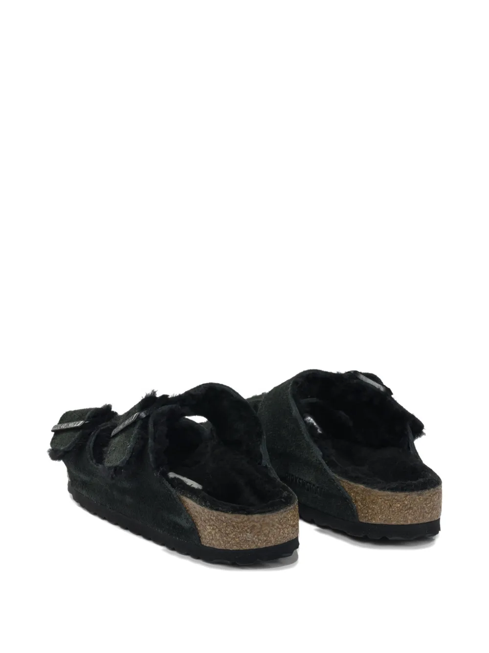 Birkenstock Arizona shearling sandals Groen