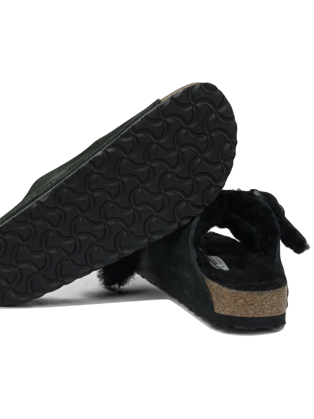 Birkenstock Arizona shearling sandals Groen