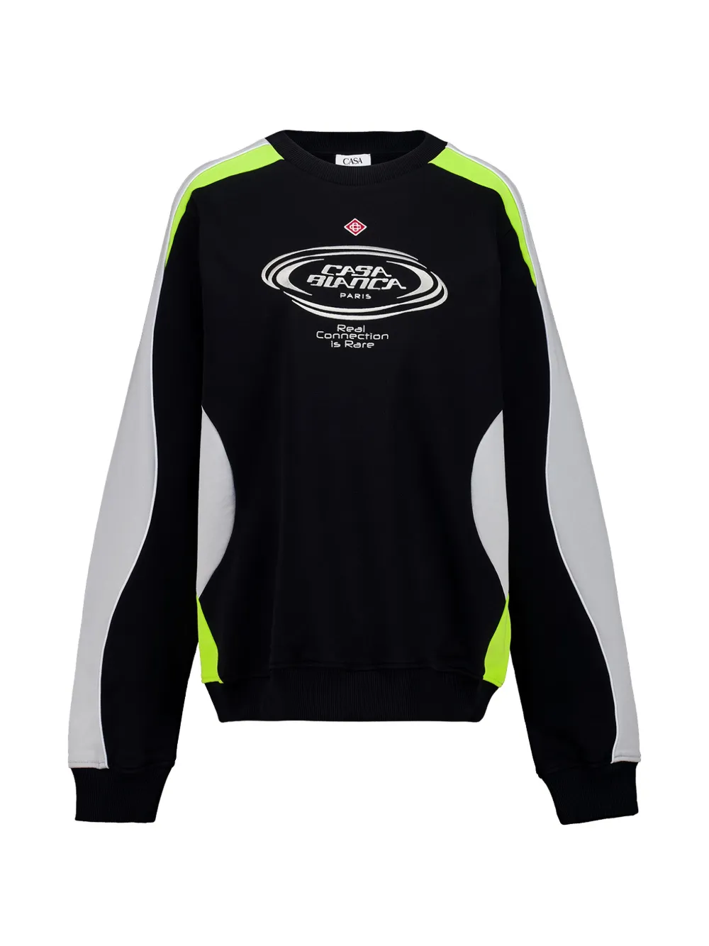 Casablanca colour-block logo-print sweatshirt - Nero