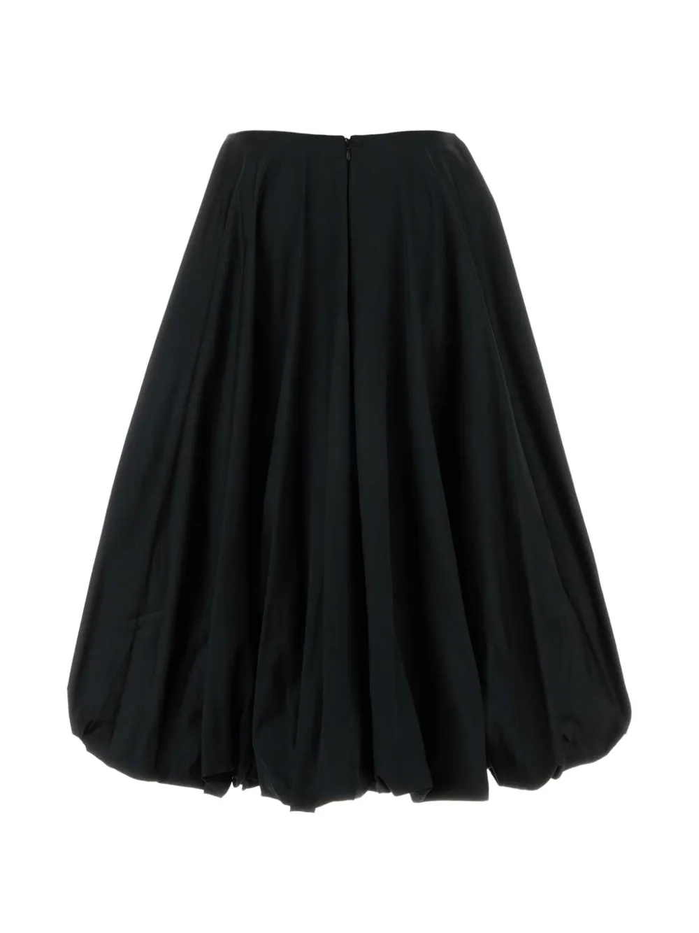 Balenciaga Midi-rok met afwerking Zwart