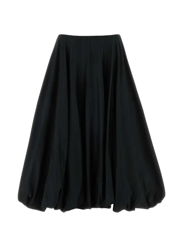 Balenciaga Bubble-hem Midi Skirt in Black