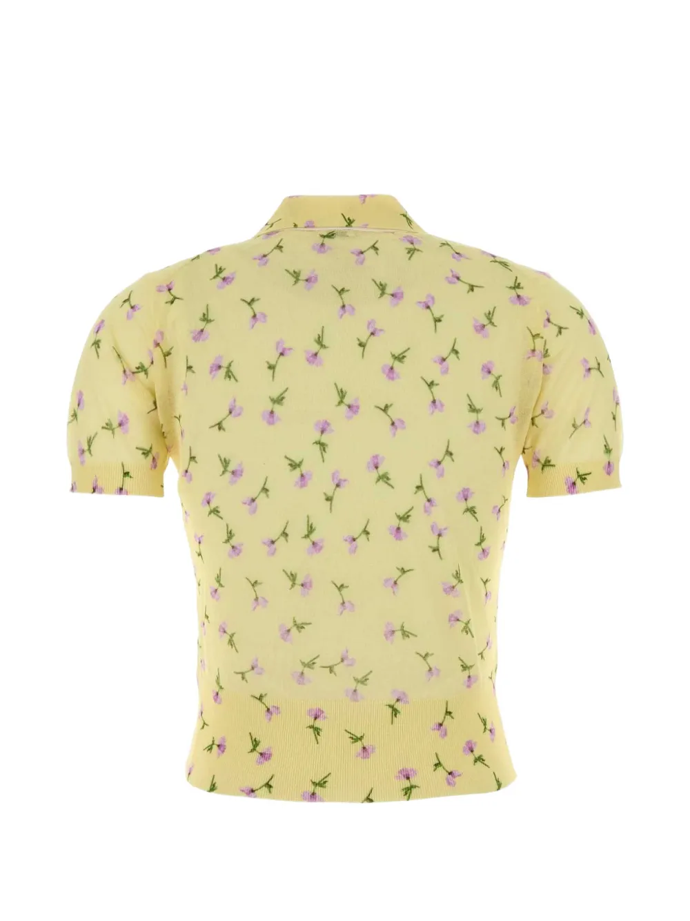 Jil Sander Poloshirt met bloemenprint Geel
