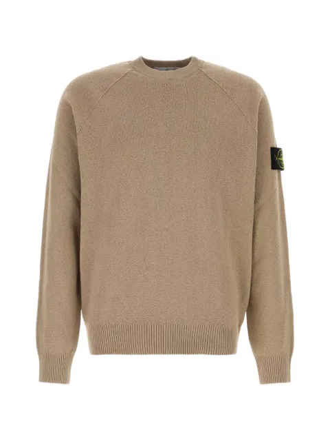 Stone Island Compass-badge cotton sweater