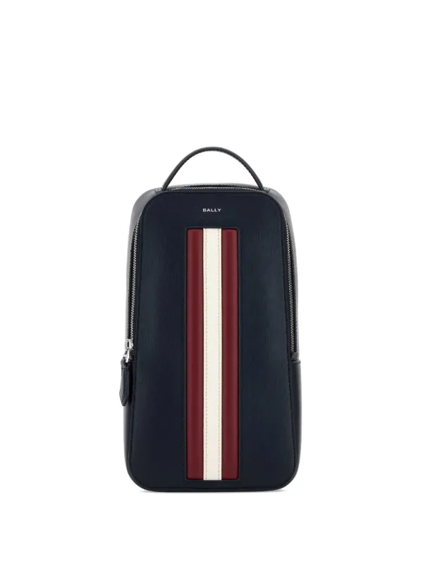Bally Mythos Stripe-detail Shoulder Bag in Blue