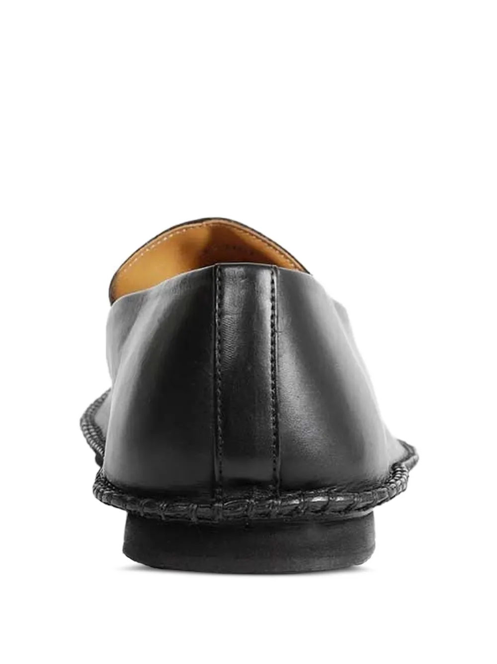 Premiata structured leather loafers Zwart