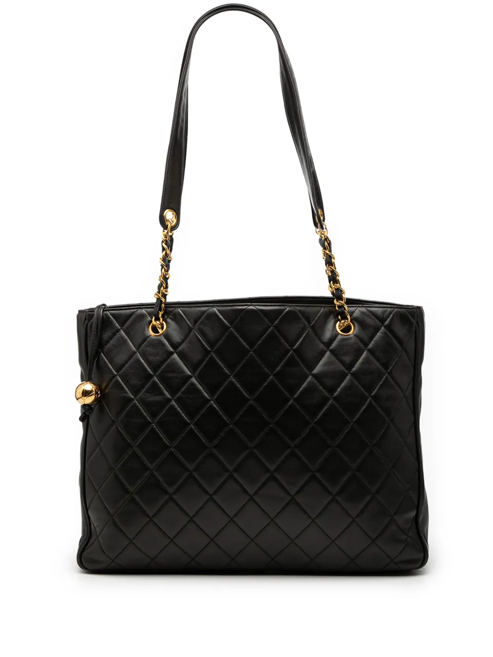 CHANEL Pre-Owned 1994-1996 CC Quilted Lambskin tote bag - Nero