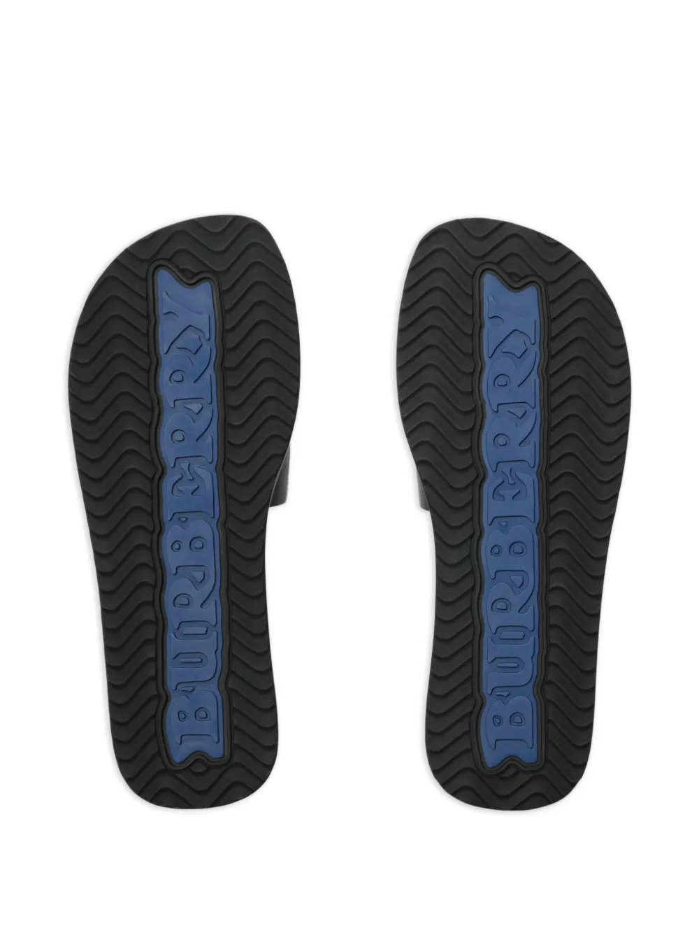 Burberry Knight leren slippers Zwart