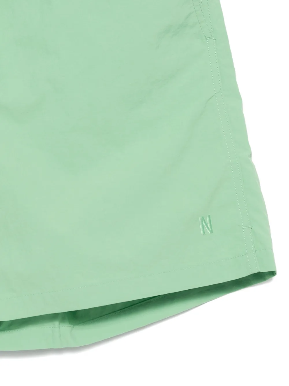 Norse Projects Zwembroek met trekkoord en geborduurd logo Groen
