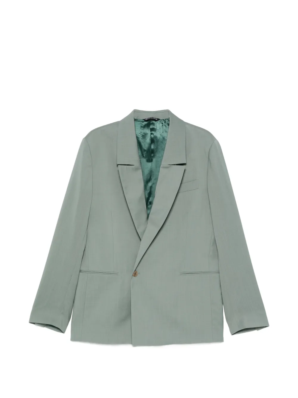 Costumein notched-lapel single-breasted jacket - Verde