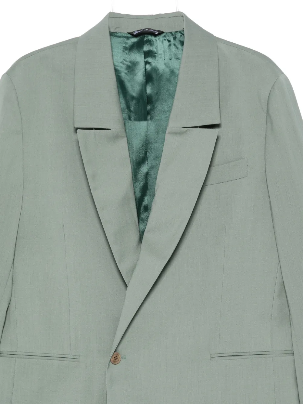 Costumein Jack met enkele rij knopen Groen