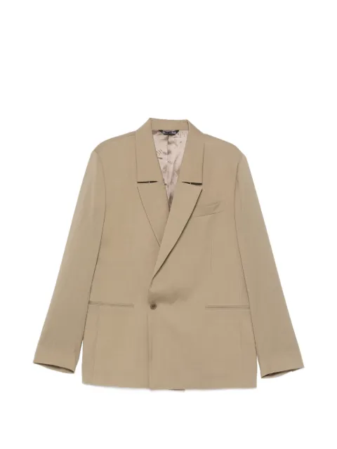 Costumein notched-lapels single-button jacket