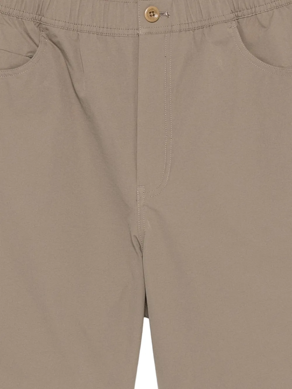 Norse Projects Shorts met elastische tailleband Bruin