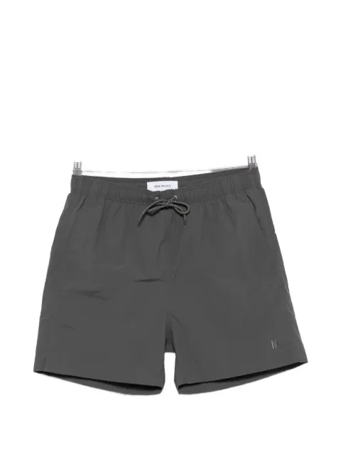 Norse Projects logo-embroidered drawstring swim shorts