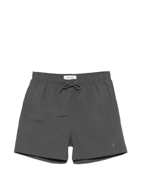 Norse Projects logo-embroidered drawstring swim shorts
