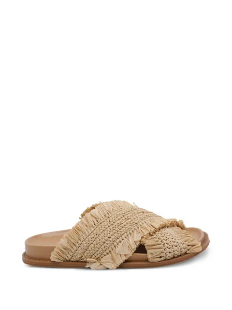 Michael Michael Kors Peyton raffia round-toe sandals