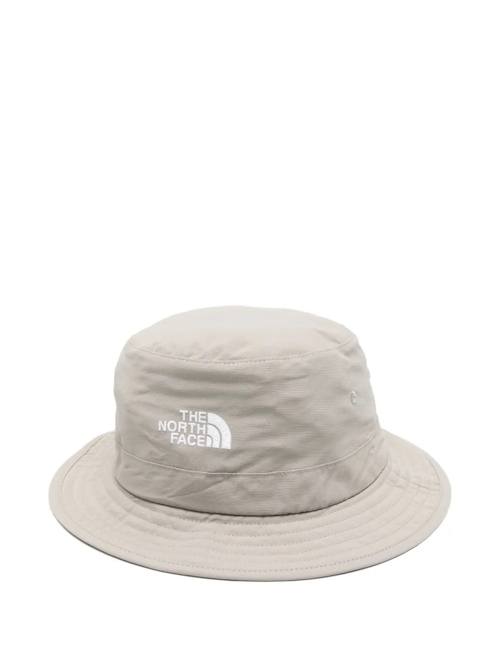 The North Face logo-embroidered drawstring bucket hat - Grigio