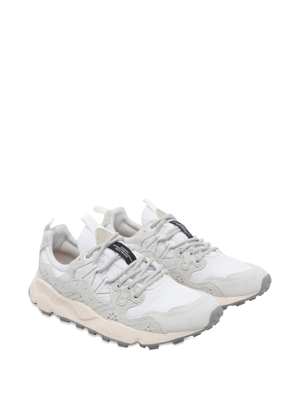 FLOWER MOUNTAIN Yamano 3 round-toe sneakers Wit