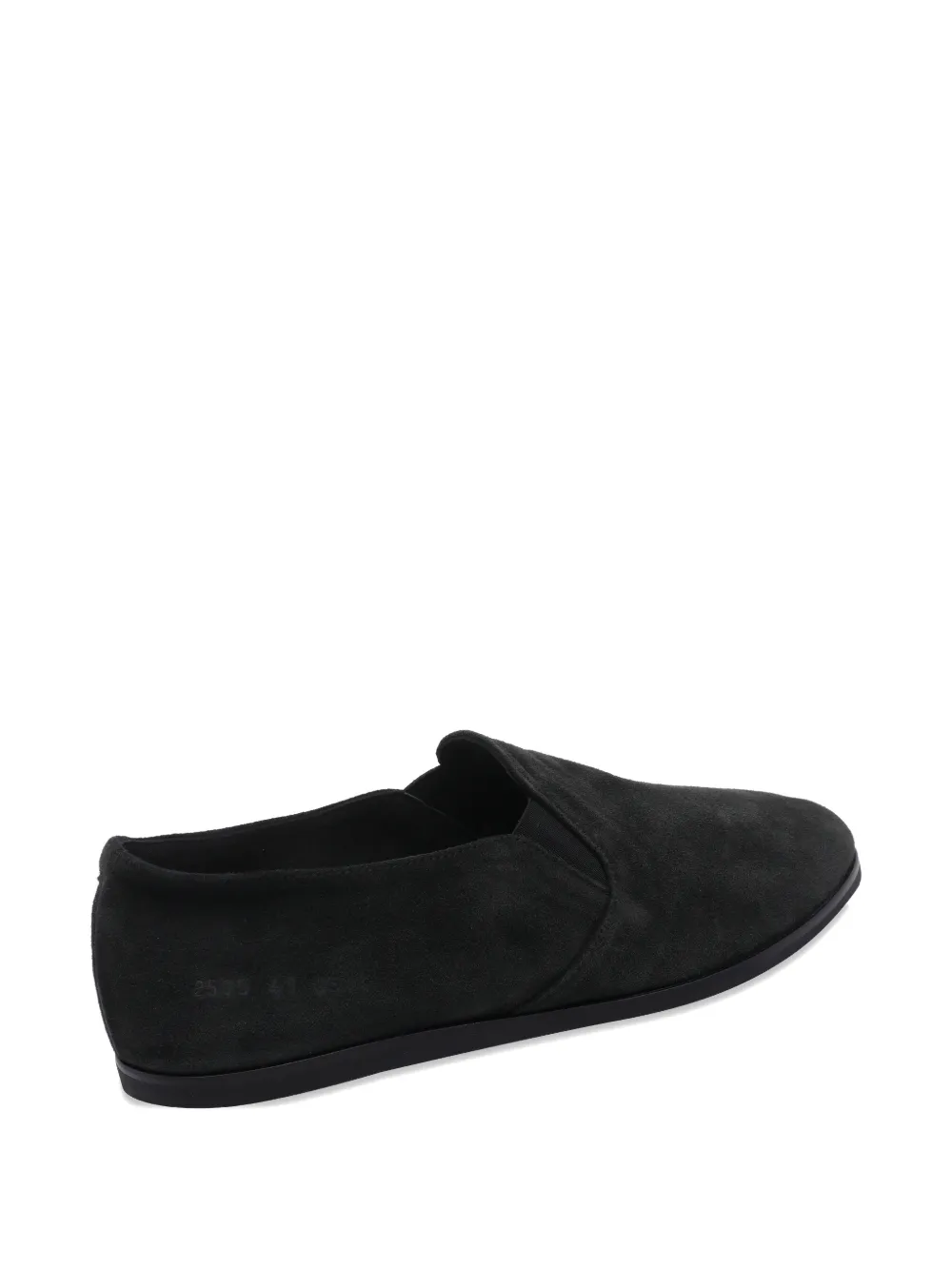 Common Projects Suède sneakers met ronde neus Zwart