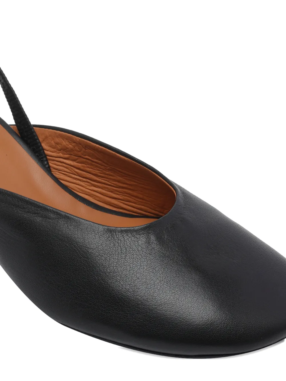 ANGEL ALARCON Slingback pumps met ronde neus Zwart