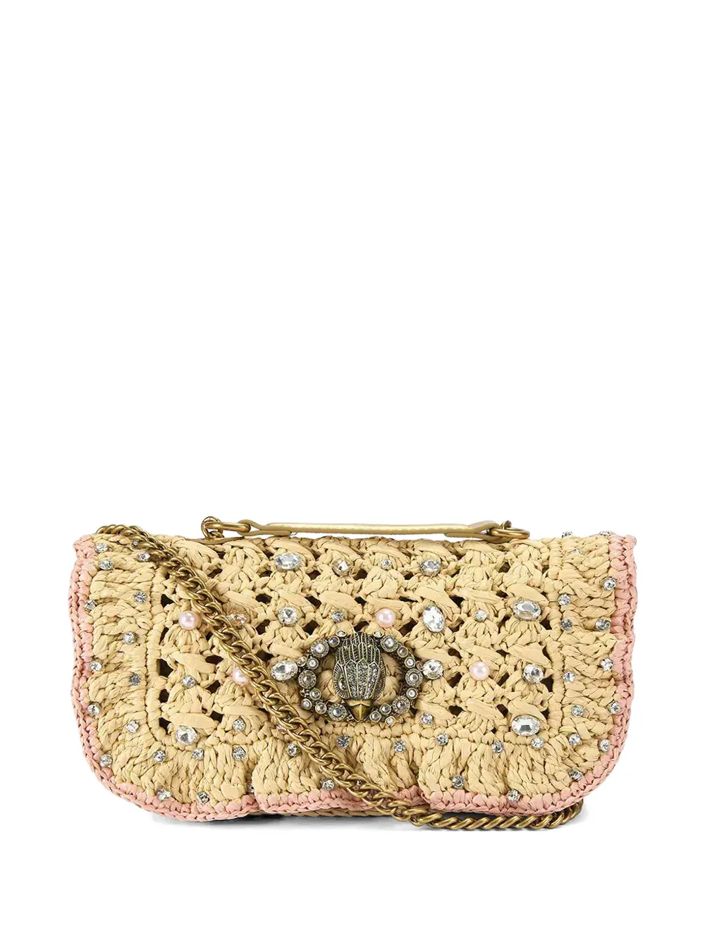 Kurt Geiger London small Chelsea embellished shoulder bag - Neutrals