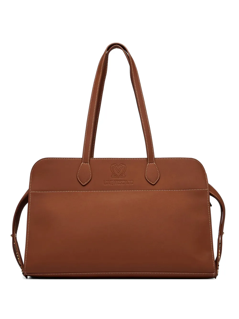 Love Moschino logo-detail tote bag - Marrone