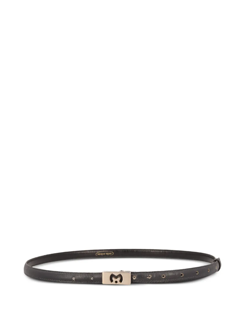 Mila Schon Vintage leather belt - Nero