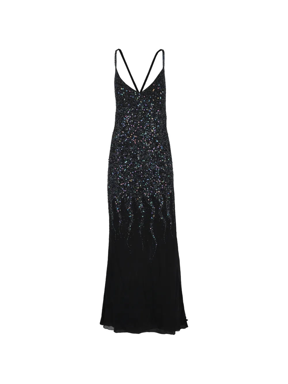 Jenny Packham sequined maxi dress - Black