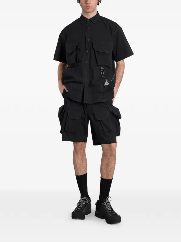 And Wander multi-pocket Cargo Shorts | Black | FARFETCH JO