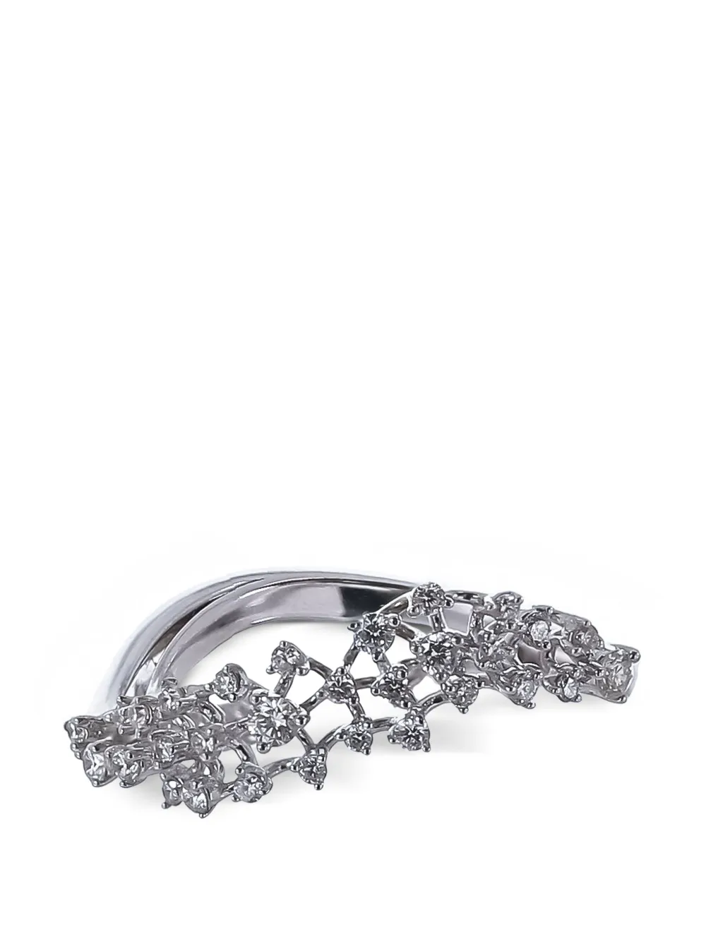 Ananya scatter diamond band ring - Argento