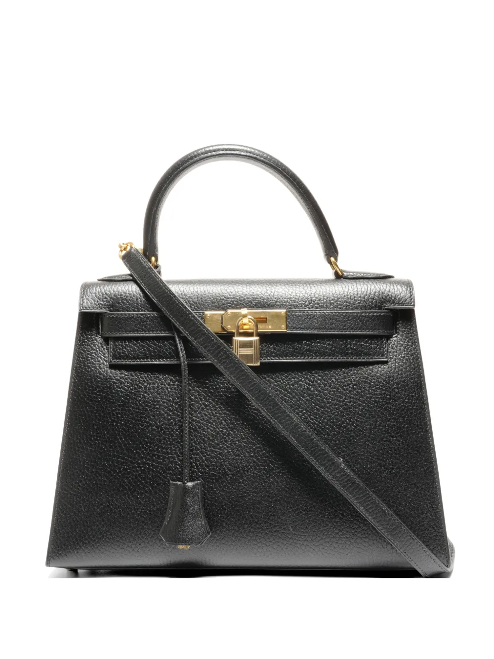 Hermès Pre-Owned 1997 top handle leather handbag - Nero
