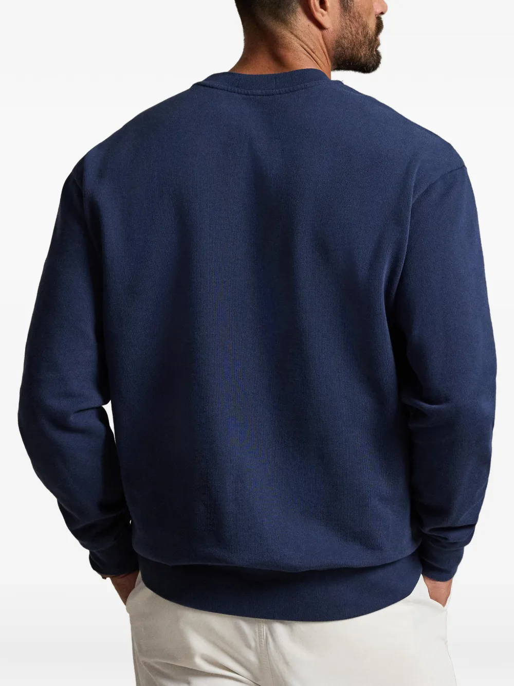 Polo Ralph Lauren Loopback fleece sweater Blauw