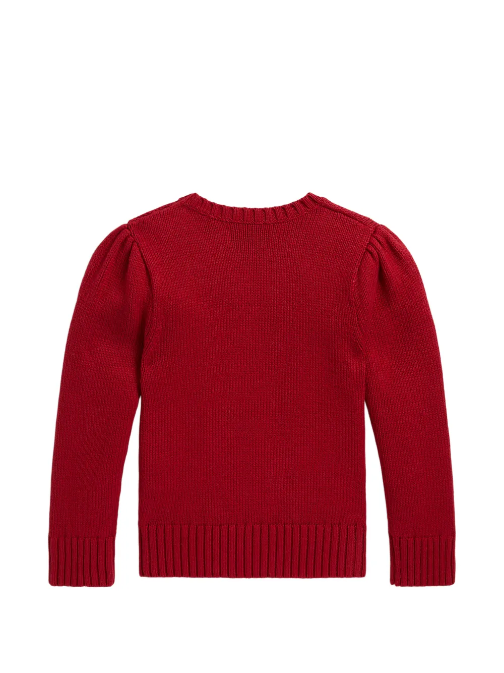 POLO RALPH LAUREN KIDS Polo Bear trui met pofmouwen Rood