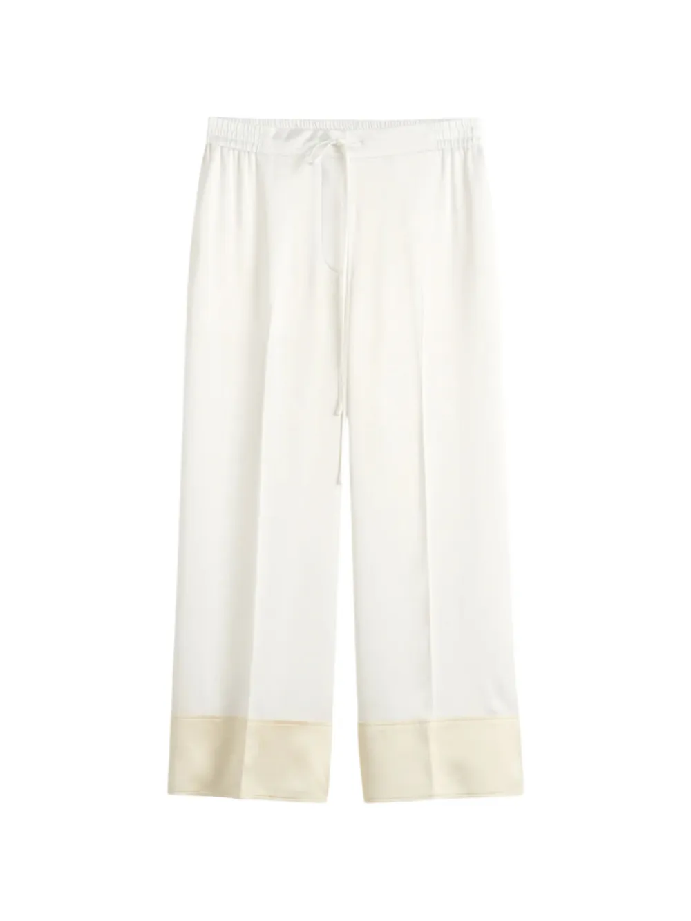 TOTEME drawstring silk trousers - Bianco