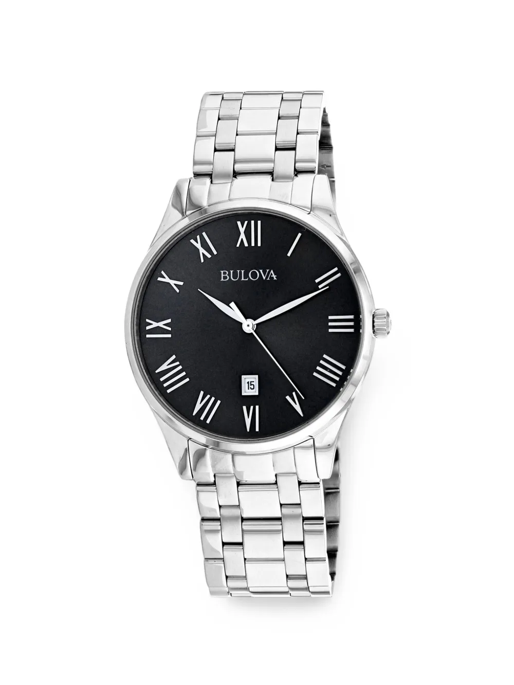 Bulova Classic 40mm stainless-steel watch - Nero