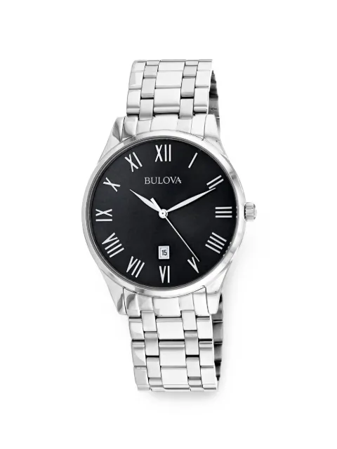 Bulova Classic 40mm stainless-steel watch
