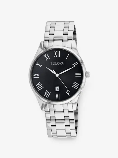 Bulova Classic 40mm stainless-steel watch