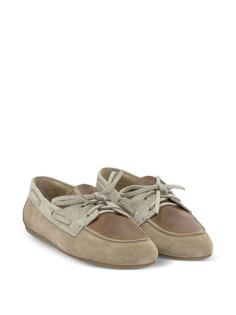 Miu Derby schoenen Beige